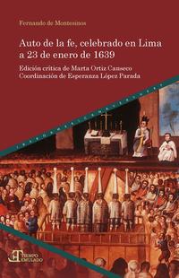 Vorderes Coverbild Auto de la fe, celebrado en Lima a 23 de enero de 1639