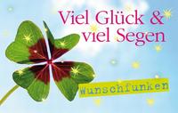 Wunschfunken ... Viel Glück und viel Segen - Streichholzbriefchen im Display a 24 Ex.
