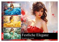 Vorderes Coverbild Festliche Eleganz. Bezaubernde Anmut (Wandkalender 2025 DIN A2 quer), CALVENDO Monatskalender
