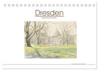 Vorderes Coverbild Dresden - Malerische Ansichten (Tischkalender 2025 DIN A5 quer), CALVENDO Monatskalender
