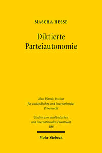 Vorderes Coverbild Diktierte Parteiautonomie