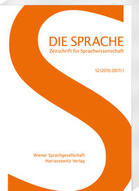 Die Sprache 52 (2016/17) 1