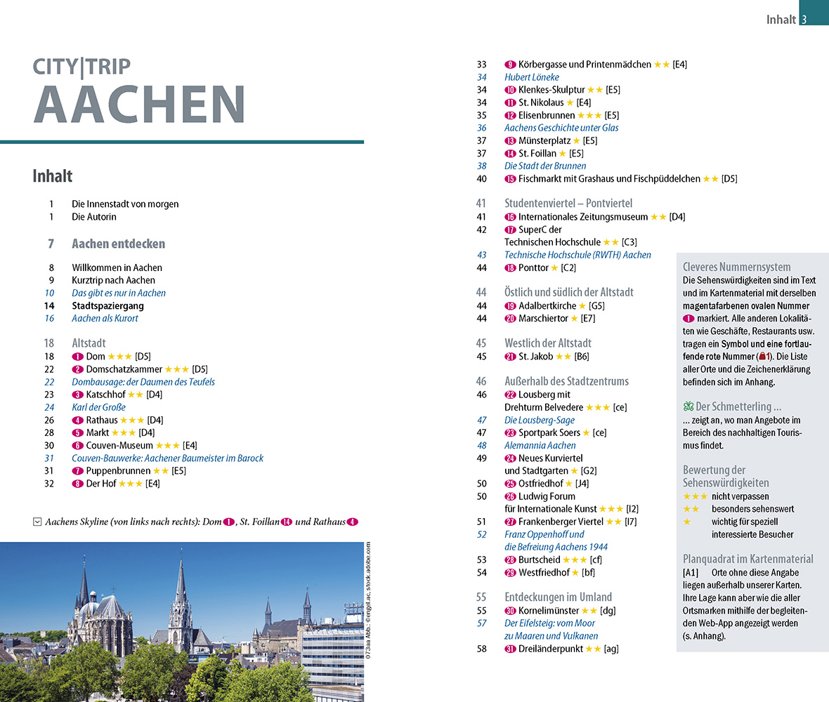 Beispielinhalt (Bild) Reise Know-How CityTrip Aachen