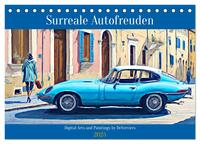 Surreale Autofreuden (Tischkalender 2025 DIN A5 quer), CALVENDO Monatskalender