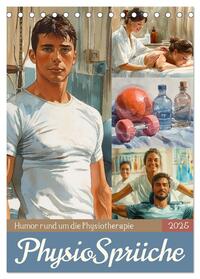 Physiosprüche (Tischkalender 2025 DIN A5 hoch), CALVENDO Monatskalender