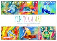 Yin Yoga Art - Künstlerische Darstellung von Yin Yoga Asanas (Wandkalender 2025 DIN A4 quer), CALVENDO Monatskalender