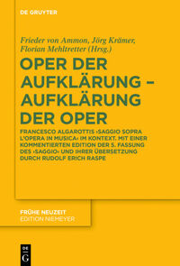 Vorderes Coverbild Oper der Aufklärung – Aufklärung der Oper