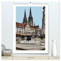 Regensburg - Ansichtssache (hochwertiger Premium Wandkalender 2026 DIN A2 hoch), Kunstdruck in Hochglanz