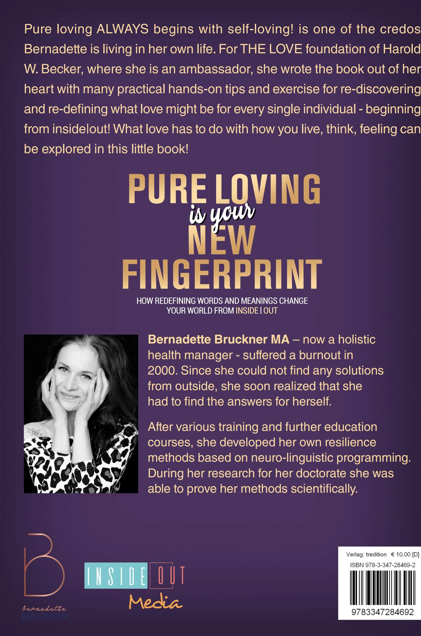 Rückseitencover Pure loving IS our new fingerprint