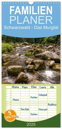 Familienplaner 2025 - Schwarzwald - Das Murgtal mit 5 Spalten (Wandkalender, 21 x 45 cm) CALVENDO