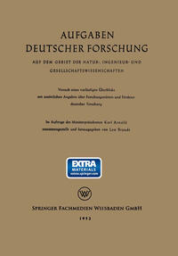 Vorderes Coverbild Aufgaben Deutscher Forschung