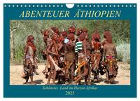 Abenteuer Äthiopien (Wandkalender 2025 DIN A4 quer), CALVENDO Monatskalender