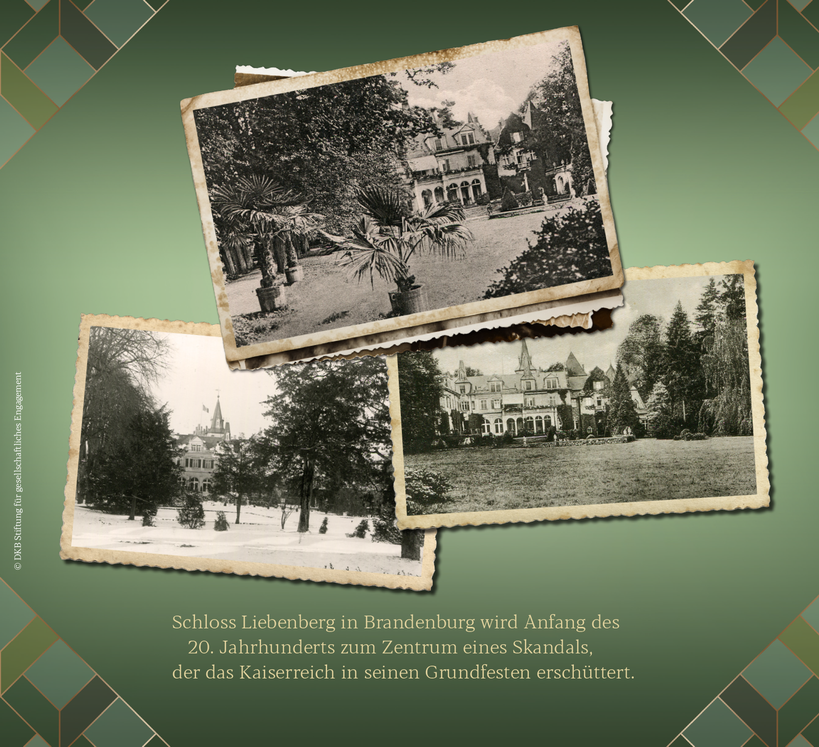 Beispielinhalt (Bild) Schloss Liebenberg. Hinter dem hellen Schein