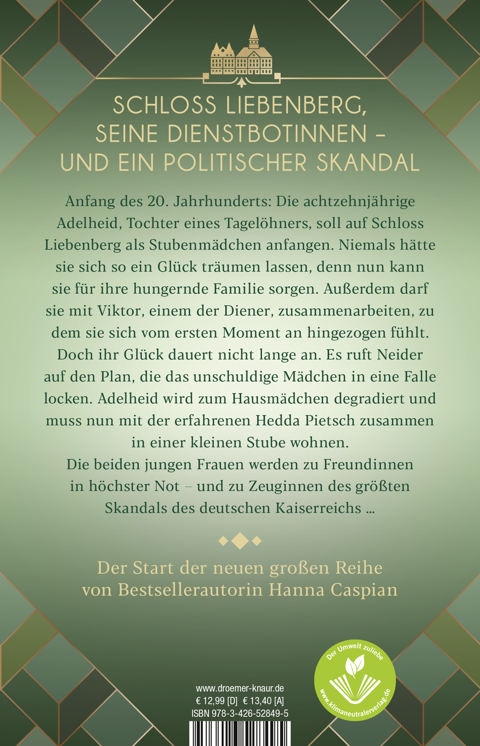 Rückseitencover Schloss Liebenberg. Hinter dem hellen Schein