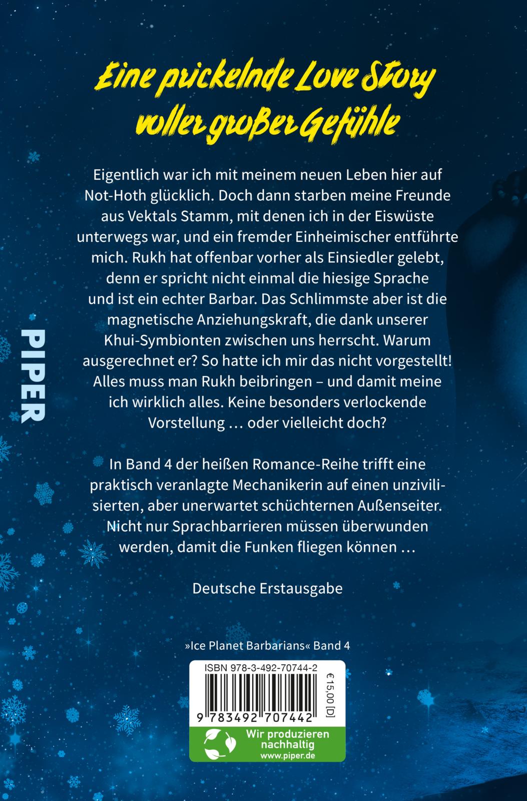 Rückseitencover Ice Planet Barbarians – Harlow und Rukh