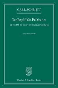 Der Begriff des Politischen.