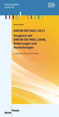 Vorderes Coverbild DIN EN ISO 9001:2015 - Vergleich mit DIN EN ISO 9001:2008, Änderungen und Auswirkungen - Buch mit E-Book