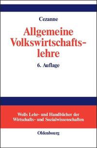 Vorderes Coverbild Allgemeine Volkswirtschaftslehre