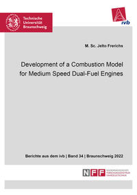 Development of a Combustion Model for Medium Speed Dual-Fuel Engines