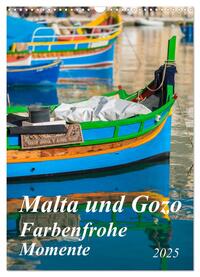 Malta und Gozo - Farbenfrohe Momente (Wandkalender 2025 DIN A3 hoch), CALVENDO Monatskalender