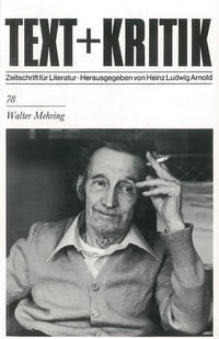 Vorderes Coverbild Walter Mehring