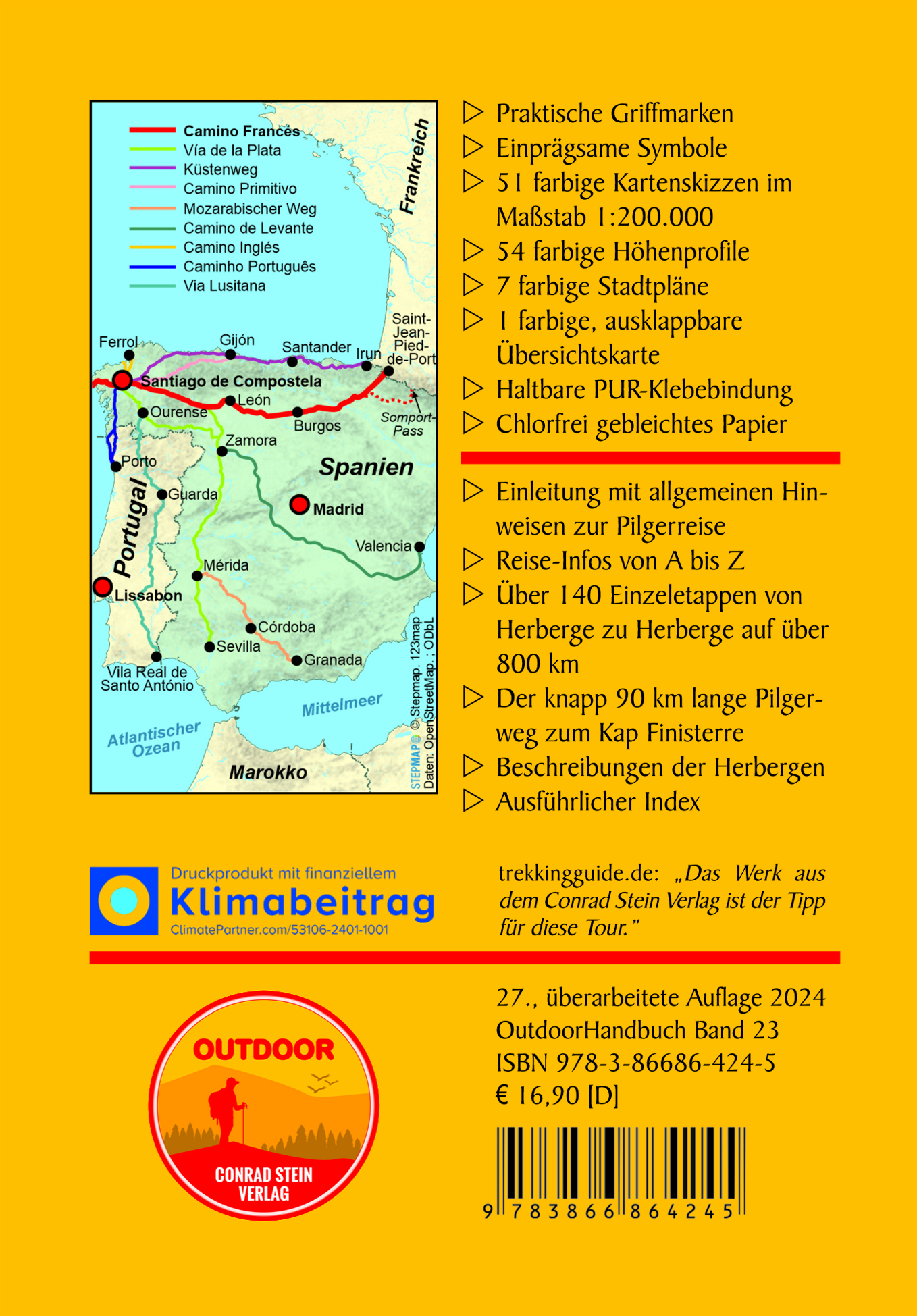 Rückseitencover Spanien: Jakobsweg Camino Francés