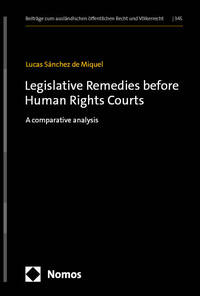 Legislative Remedies before Human Rights Courts
