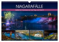 NIAGARAFÄLLE Idyllische Impressionen bei Tag und Nacht (Wandkalender 2025 DIN A3 quer), CALVENDO Monatskalender