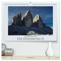 Wunder aus Fels - Die Dolomiten II (hochwertiger Premium Wandkalender 2025 DIN A2 quer), Kunstdruck in Hochglanz