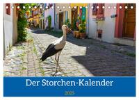 Der Storchenkalender (Tischkalender 2025 DIN A5 quer), CALVENDO Monatskalender