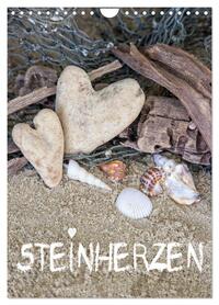 Steinherzen 2026 (Wandkalender 2026 DIN A4 hoch), CALVENDO Monatskalender
