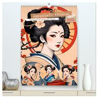Japanische Geishas (hochwertiger Premium Wandkalender 2025 DIN A2 hoch), Kunstdruck in Hochglanz