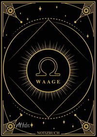 Edles Notizbuch Sternzeichen Waage | Designed by Alfred Herler