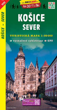 Košice - sever / Kaschau – Nord (Wander - Radkarte 1:50.000)