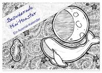 Bezaubernde Mini-Monster - Ein Ausmal-Kalender (Wandkalender 2026 DIN A2 quer), CALVENDO Monatskalender