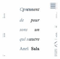 n.b.k. Record #3: Anri Sala. Contes de sons&nbsp;qui se prennent pour un autre