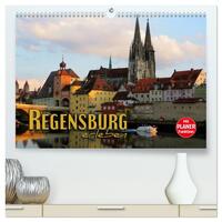Regensburg erleben (hochwertiger Premium Wandkalender 2026 DIN A2 quer), Kunstdruck in Hochglanz