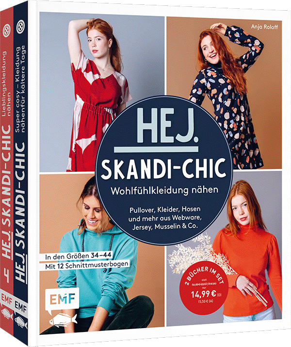 Hej.Skandi-Chic – Wohlfühlkleidung nähen – Doppeltes Nähglück: 2 Bücher im Set