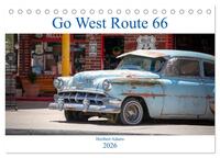 Go west Route 66 (Tischkalender 2026 DIN A5 quer), CALVENDO Monatskalender