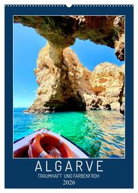 Algarve Traumhaft & farbenfroh (Wandkalender 2026 DIN A2 hoch), CALVENDO Monatskalender