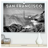 SAN FRANCISCO Monochrome Ansichten (hochwertiger Premium Wandkalender 2025 DIN A2 quer), Kunstdruck in Hochglanz