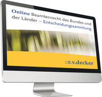 Schütz/Maiwald, Beamtenrecht - Entscheidungssammlung Online