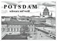 Potsdam schwarz auf weiß (Wandkalender 2026 DIN A3 quer), CALVENDO Monatskalender