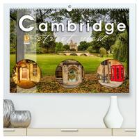 Cambridge street view (hochwertiger Premium Wandkalender 2026 DIN A2 quer), Kunstdruck in Hochglanz