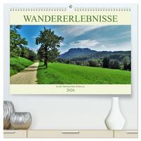 Wandererlebnisse in der Sächsischen Schweiz (hochwertiger Premium Wandkalender 2026 DIN A2 quer), Kunstdruck in Hochglanz