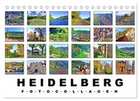 Heidelberg Fotocollagen (Tischkalender 2026 DIN A5 quer), CALVENDO Monatskalender