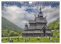 Norwegens Stabkirchen (Wandkalender 2026 DIN A4 quer), CALVENDO Monatskalender
