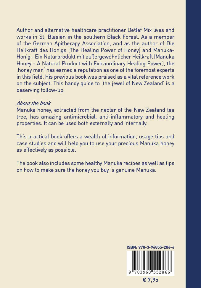 Rückseitencover Manuka Honey - The all-round talent from New Zealand for your health and wellbeing