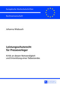 Leistungsschutzrecht für Presseverleger