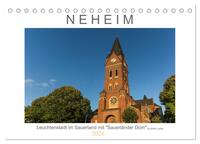 Neheim Leuchtenstadt mit "Sauerländer Dom" (Tischkalender 2026 DIN A5 quer), CALVENDO Monatskalender